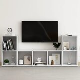  3-dijelni set TV ormarića bijeli od konstruiranog drva | shoptok.hr