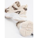 Shelvt Beige sneakers with an animal motif | shoptok.hr