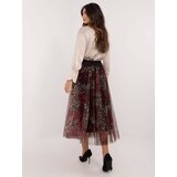 Italy Moda Skirt-DHJ-SD-19981-1.01-burgundy | Shoptok.si
