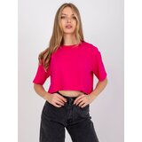 BASIC Feel Good T-shirt-RV-TS-7541.06-fuchsia Cene