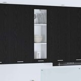 Viseći ormarić s policom Zidne Riga Crni hrast 40 x 31 x 100 cm Viseći ormarić s policom Zidne Riga Crni hrast 40 x 31 x 100 cm Slike