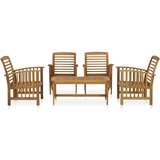 Maison Chic Seti vrtnega pohištva - Vrtna garnitura - Vrtni pohištvo set 5-delna trden akacijev les, (21820774) Cene