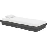  Okvir za krevet od masivnog drva sivi 75 x 190 cm mali | shoptok.hr