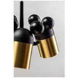 Gtv Črno-zlata viseča svetilka s kovinskim senčilom Mouse II – | Shoptok.si
