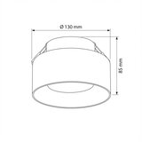  Brilagi-LED RGB prigušiva ugradno plafonsko svetlo AURA LUX 1xGX53/14W/230V Wi-Fi Tuya crna/dimna | Eponuda.com