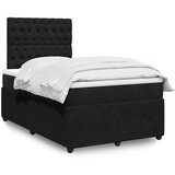 Maison Chic Box spring postelja - Vzmetna postelja z vzmetnico črna 120x200 cm žamet SL17150, (21880289) | Shoptok.si