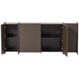 WOOOD Tamno smeđa komoda u dekoru jasena 200x85x44 cm Brock – | shoptok.hr