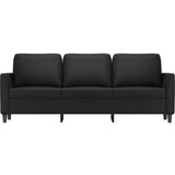  Kavč trosed črn 180 cm umetno usnje | Shoptok.si