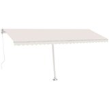  Prostostoječa ročno zložljiva tenda 500x350 cm krem, (20728859) | Shoptok.si