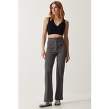  Women's Smoky High Waist Lycra Casual Knitted Trousers | shoptok.hr