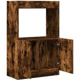 vidaXL Visoka omara dimljeni hrast 63x33x100 cm inženirski les | Shoptok.si
