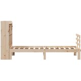  s regalom za knjige bez madraca 90x190 cm od borovine | shoptok.hr
