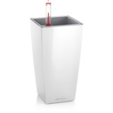 LECHUZA Namizni cvetlični lonec Mini Cubi - Bel - visok sijaj Cene