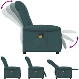  Masažni naslonjač od tkanine tamnozeleni | shoptok.hr