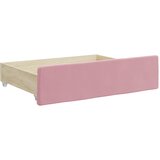  Dnevni krevet na razvlačenje ružičasti 100 x 200 cm baršunasti | shoptok.hr