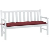 Jastuk za vrtnu klupu crvena boja vina 150x50x7 cm od tkanine | Eponuda.com