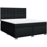  Krevet s oprugama i madracem crni 180x200 cm od tkanine | shoptok.hr