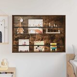  Polica za časopise s policom Dimljeni hrast 100 x 12 x 70 cm | shoptok.hr