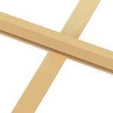 Sobna vrata tanka zlatna 93x201,5 cm kaljeno staklo i aluminij | Eponuda.com