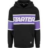 Starter Black Label Men's sweatshirt Starter Across Stripe Hoodie black/purple