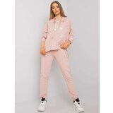 Fashion Hunters Dirty pink sweatshirt set with pants Cene