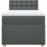  Krevet s oprugama i madracem tamnosivi 90 x 190 cm od tkanine | shoptok.hr