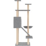  Penjalica za mačke sa stupovima za grebanje svjetlosiva 153 cm | shoptok.hr