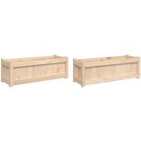  Vrtne sadilice 2 kom od masivne borovine | shoptok.hr