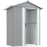  Vrtno spremište sivo 126 x 97,5 x 177 cm od pocinčanog čelika | shoptok.hr