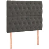 Box spring krevet s madracem tamnosivi 90x200 cm baršunasti | shoptok.hr