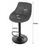 KAST barska stolica - baršunasto zelena/crna baza x 2 | shoptok.hr