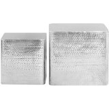  Stolići za kavu 2 kom srebrni aluminijski | shoptok.hr