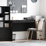 vidaXL Pisalna miza Črn hrast Inženirski les 100 x 50 x 76 cm Učinkovita | Shoptok.si