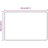 Traka za tepih MARSA Sivi 100 x 150 cm Poliester i PVC | shoptok.hr