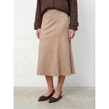 Sinsay Midi suknja od imitacije brušene kože | shoptok.hr