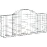  Lučne gabionske košare 14 kom 200x30x80/100cm pocinčano željezo | shoptok.hr