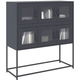 vidaXL Komoda antracitna 100,5x39x107 cm hladno valjano jeklo | Shoptok.si