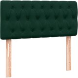 Box Spring krevet s madracem i LED tamnozeleni 80x220 cm baršun | shoptok.hr