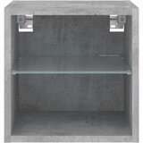 TV ormarić s LED svjetlima siva boja betona 30 x 28 5 x 30 cm | shoptok.hr