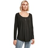 Urban Classics Women's Black Viscose Long Sleeve Button | shoptok.hr