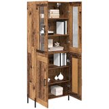  Highboard Staro drvo 69,5 x 34 x 180 cm Konstruirano drvo Slike