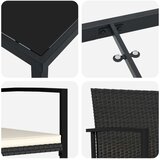  Komplet za jedilnico v vrtu 9 pcs Črna Prašno lakirano jeklo, (5000311547) | Shoptok.si