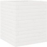 Maison Chic Vrtno cvetlično korito - Cvetlični Lonec belo 40x40x46 cm trdna borovina, (21788750) Cene