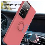  ovitek liquid ring za samsung galaxy S22 ultra 5G - pink | Shoptok.si
