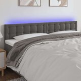  LED posteljno vzglavje temno sivo 180x5x78/88 cm žamet, (20793781) Cene