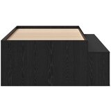  Krevetna konstrukcija Crni hrast 90 x 190 cm Konstruirano drvo | shoptok.hr