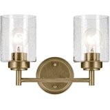  Kichler KL-WINSLOW-2W-NBR - Zidna lampa WINSLOW 2xE27/60W/230V, mesing | Eponuda.com