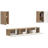  Set TV komoda Zidne 5 pcs Umjetnički hrast Konstruirano drvo | Eponuda.com