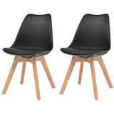 Maison Chic Jedilni stoli - Vzorci stoli 2 kosa črna plastika A237, (22032240) | Shoptok.si