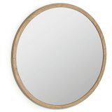 Kave Home Zidno ogledalo s okvirom od masivnog drveta ø 100 cm Alum – | shoptok.hr